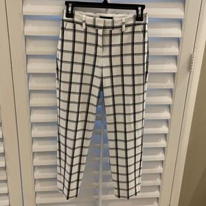 Express mid rise plaid business pants